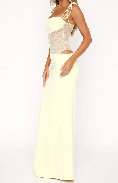 Admire Me Maxi Dress Lemon